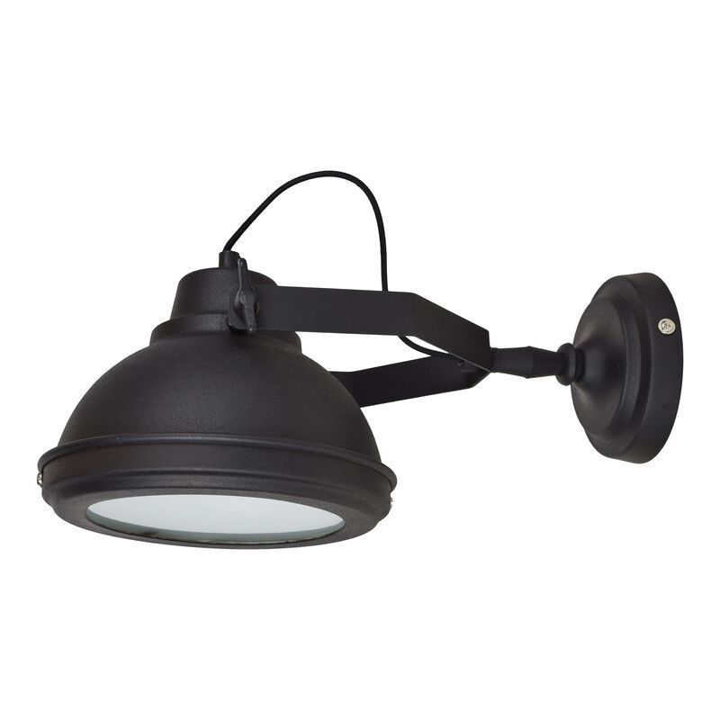 Industrielle Wandleuchte Schwarz, Fien Industrielle Wandleuchte Schwarz, Fien