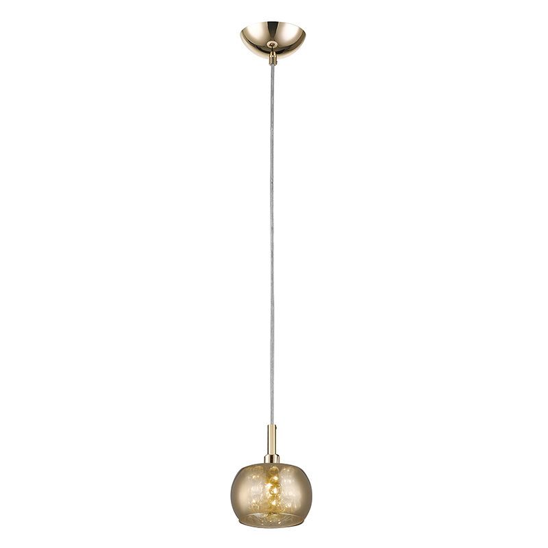 Design Pendelleuchte Gold, Krystel
