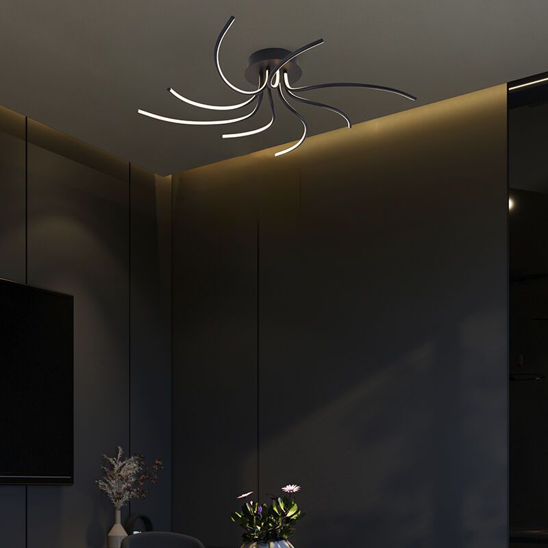 Moderne Deckenleuchte Gold, Laurina, 36W, warm- bis kaltweiß einstellbare LED Moderne Deckenleuchte Gold, Laurina, 36W, warm- bis kaltweiß einstellbare LED