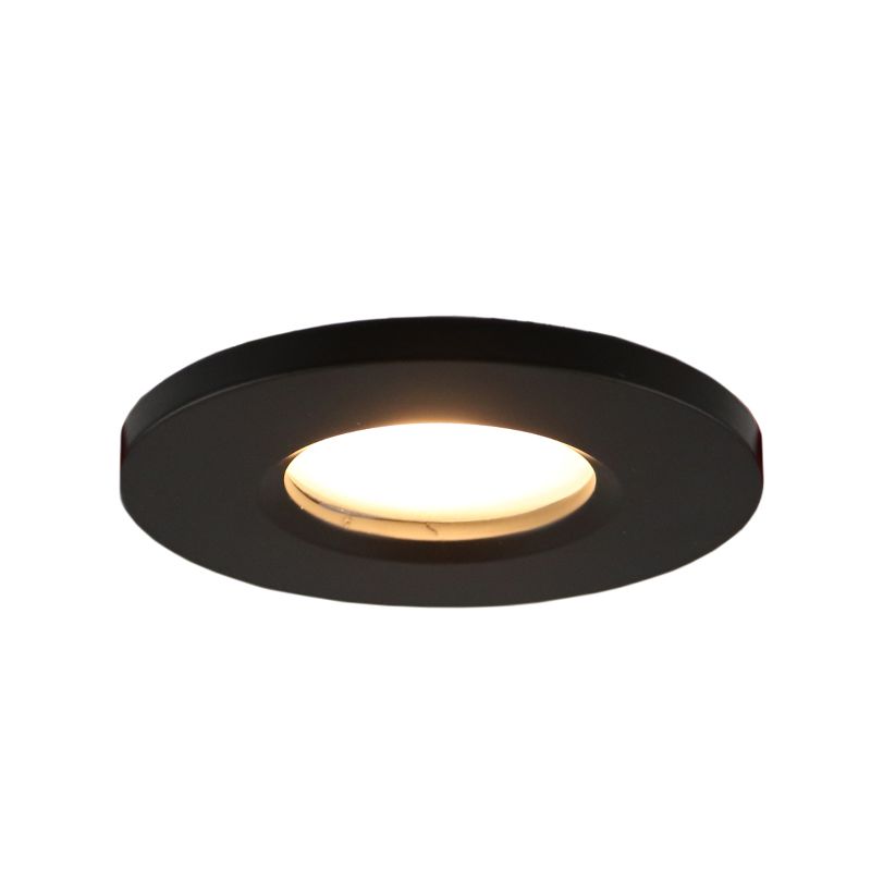 Moderne Badezimmer Einbaustrahler Jule, Aluminium, schwarz, IP65