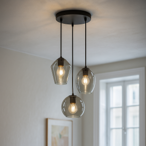 Design Pendelleuchte Grau, Lazaro