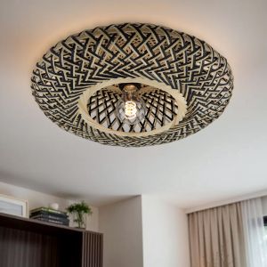 Rattan Deckenlampe Braun, Heimen