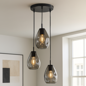 Design Pendelleuchte Grau, Evito