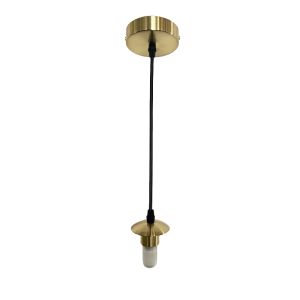 Metall Pendelleuchte ohne Schirm Gold, Aafje, IP44