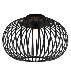 Industrielle Badezimmer Deckenleuchte Schwarz, Lieve, IP44