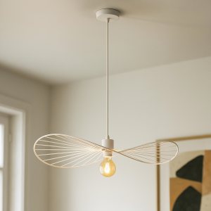 Moderne Pendelleuchte Weiß, Jolinda