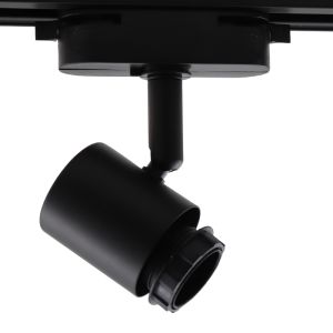 Kunststoff 1 phase Schienen Lampe Schwarz,