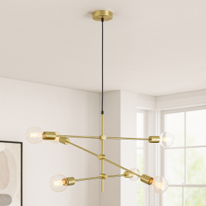 Moderne Pendelleuchte Messing, Nica