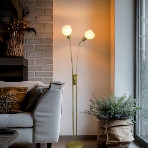 Design Stehlampe Weiß, Ayleen, mit Schalter
