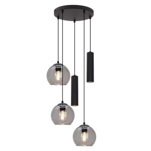 Moderne Pendelleuchte Schwarz, Gianni