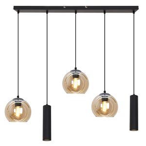 Moderne Pendelleuchte Schwarz, Gianni