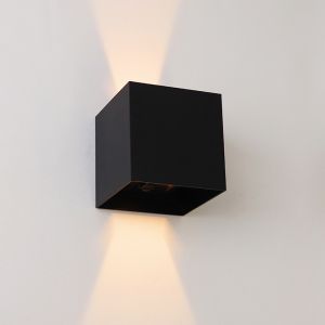 Moderne aufladbare Wandleuchte Schwarz, Dion, 1W, 2700K LED, IP44