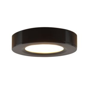 Runde Küchenschrankleuchte, schwarz