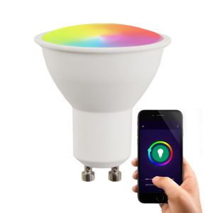 Olucia Smart LED-Lampe GU10 Antonie, 5W, RGBW