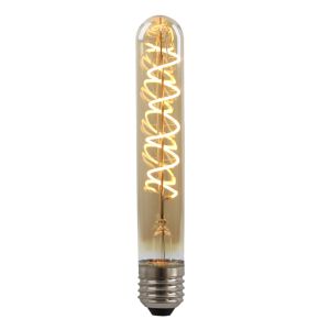 Dimmbare Olucia E27 LED-Röhrenlampe Damien, Bernstein, 4W, 2200K