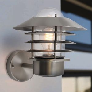 Edelstahl Außenleuchte Silber, Felice, IP44