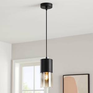 Moderne Pendelleuchte Schwarz, Huy