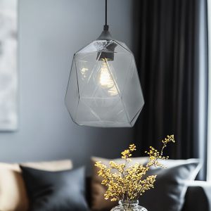 Retro Pendelleuchte Transparent, Jian