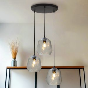 Retro Pendelleuchte Transparent, Jian