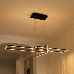 Moderne Pendelleuchte Schwarz, Alessandro