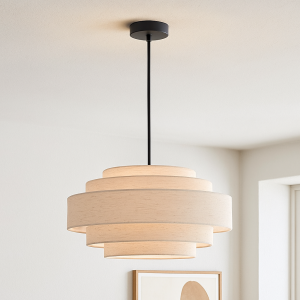Moderne Pendelleuchte Beige, Timmy