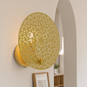 Design Wandleuchte Messing, Sienna