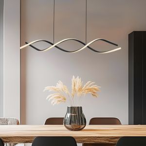 Design Pendelleuchte Schwarz, Kuno, 45W, 3000K LED, 3-stufig dimmbar