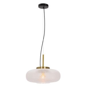 Retro Pendelleuchte Transparent, Johnson