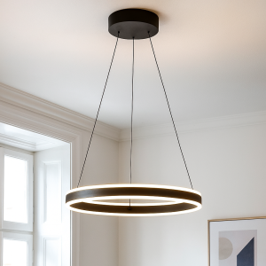 Design Pendelleuchte Schwarz, Lava, 46W, 3000K LED