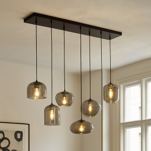 Moderne Pendelleuchte Grau, Caia