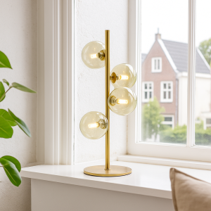 Design Tischleuchte Grün, Remo, mit Schalter