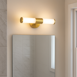 Moderne Wandleuchte Badezimmer Gold, Callum, IP44