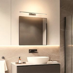 Moderne Spiegelbeleuchtung Nickel, Steffy, 8W, 3000K LED, IP44