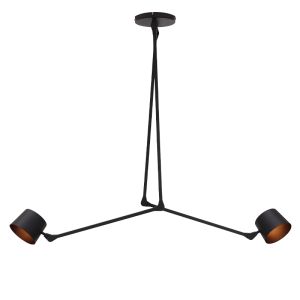 Moderne Deckenleuchte Schwarz, Rinke