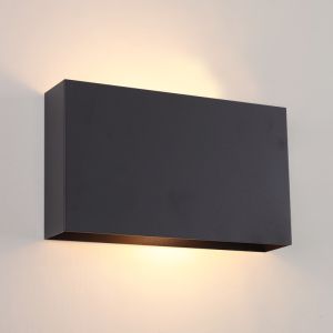Moderne Wandleuchte Schwarz, Perry