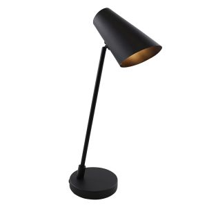 Moderne Tischleuchte Schwarz, Taro, mit Schalter