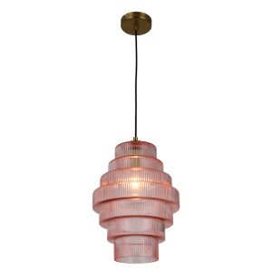 Retro Pendelleuchte Rosa, Paris