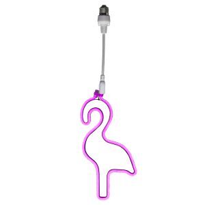 Kunststoff Lichterkette Lampe Rosa, Flamingo, IP44