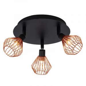 Industrielle Deckenleuchte Kupfer, Keyshaira
