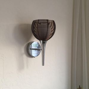 Moderne Wandleuchte Bronze, Amela, mit Schalter