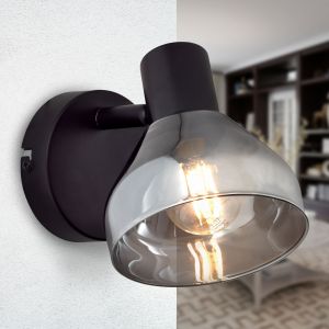Design Wandstrahler Schwarz, Dimitry
