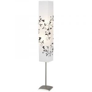 Papier Stehlampe Weiß, Octavio, mit Schalter