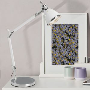 Design Schreibtischlampe Chrom, Luuke, mit Schalter
