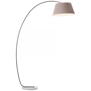 Beton Bogenlampe Braun, Haroun, mit Schalter
