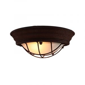 Industrielle Deckenlampe Rostfarbe, Aoife