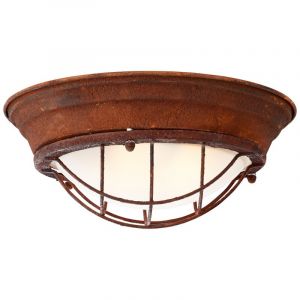 Industrielle Deckenlampe Rostfarbe, Aoife