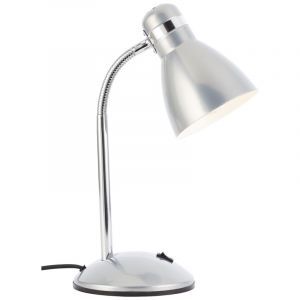 Kunststoff Schreibtischlampe Silber, Santana, mit Schalter