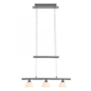 Glas Pendelleuchte Chrom, Tromp, 5W, 3000K LED, mit Touch-Dimmer