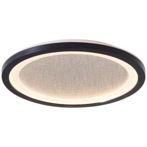 Moderne LED Panel Deckenleuchte Schwarz, Yamal, 16W, 3000K LED