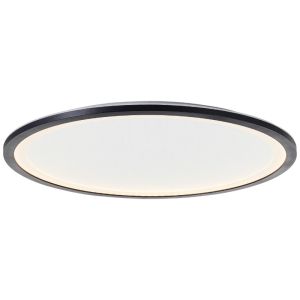 Moderne LED Panel Deckenleuchte Schwarz, Yamal, 36W, warm- bis kaltweiß einstellbare LED, mit Fernbedienung